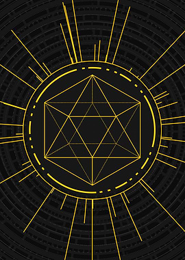 Yellow Gold Magic Glyph