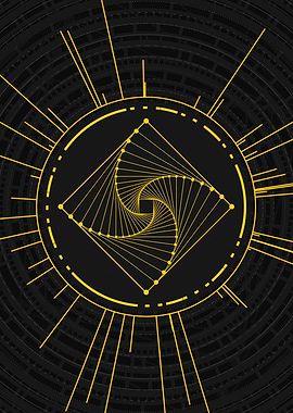 Yellow Gold Magic Circle