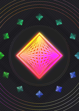 Neon Glyph Mandala Rune