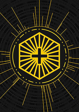 Gold Geometric Glyph Rune