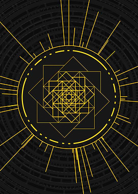 Yellow Gold Magic Glyph