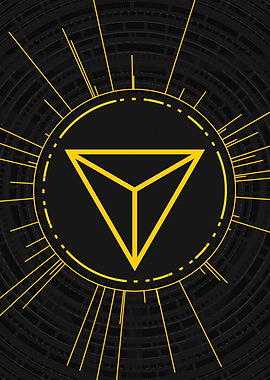 Gold Glyph Mandala Rune