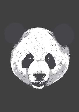 REALISTIC PANDA HEAD