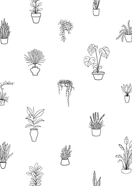Potted Plant Pattern 8