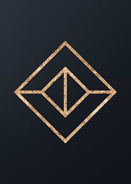 Gold Geometric Talisman