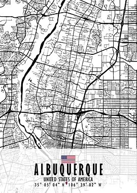 Albuquerque Map USA