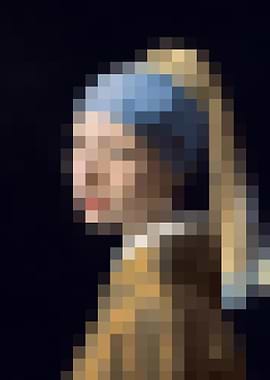 Pixel Meisje met de parel