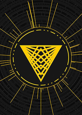 Gold Glyph Mandala Rune