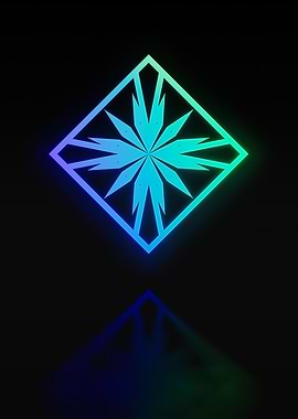 Neon Glyph Mandala Rune