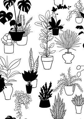 Potted Plant Pattern 11
