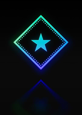 Neon Glyph Mandala Rune