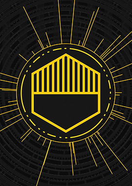 Gold Glyph Mandala Rune