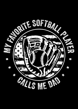 Softball Dad Fathers Day