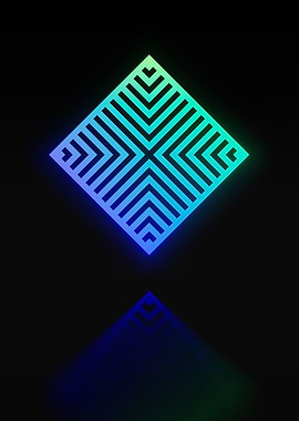 Neon Glyph Mandala Rune