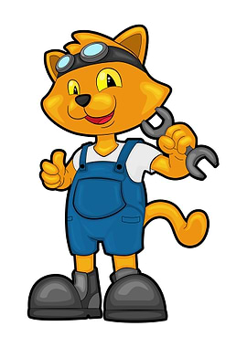 Cat Mechanic Spanner