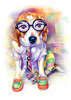 Funny Fashion Dog