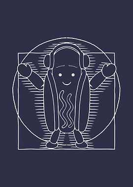 Leonardo Da Vinci Hot Dog