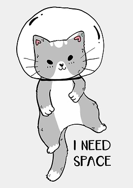 Funny Space Cat