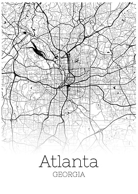 Atlanta Georgia City Map