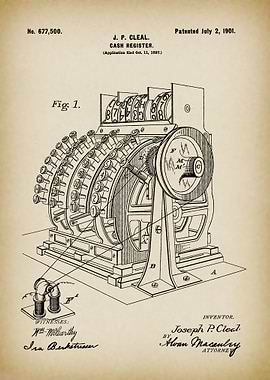 Cash register patent