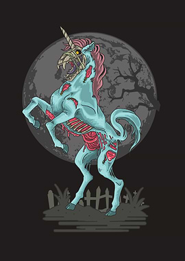 Unicorn zombie nightmare