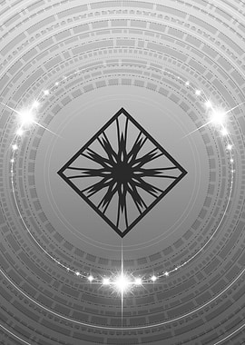 Gray Glyph Mandala Rune