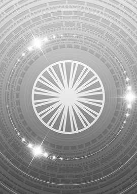 Gray Glyph Mandala Rune