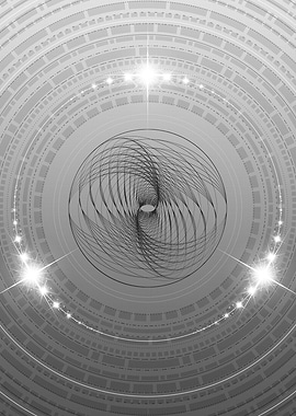 Grey Sacred Geometry Glyph