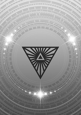 Gray Glyph Mandala Rune