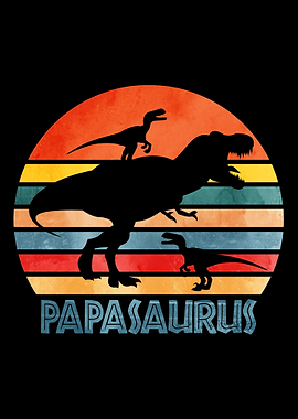 Father Dad Papasaurus