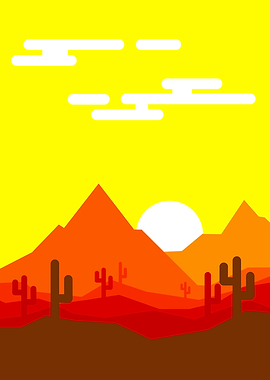 Sunrise in the Desert