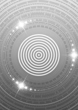 Gray Glyph Mandala Rune