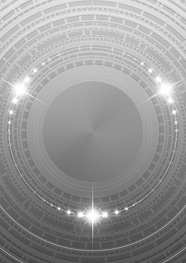 Gray Sacred Geometry Glyph