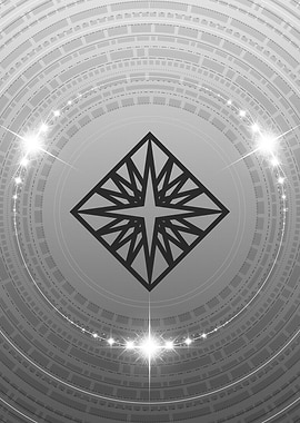 Black and White Glyph Rune