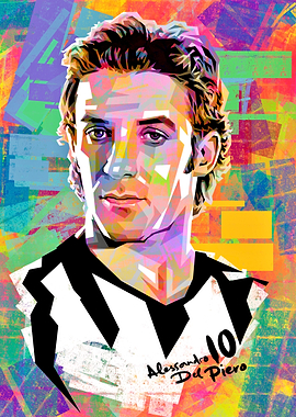Del Piero abstract popart