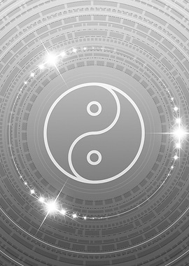 Black and White Glyph Rune