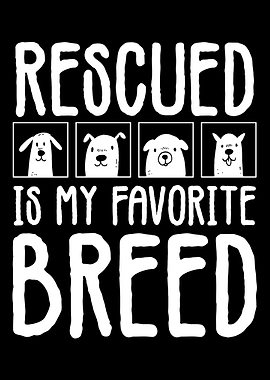 Rescued Favorite Breed Dog