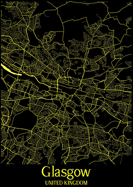 Glasgow City Map England