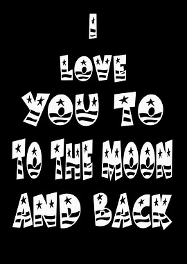 I love you to the moon