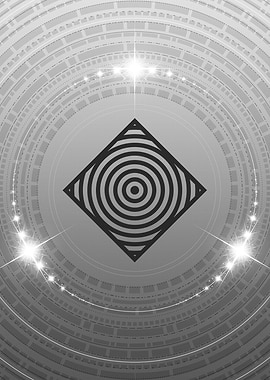 Gray Glyph Mandala Rune