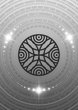 Gray Glyph Mandala Rune