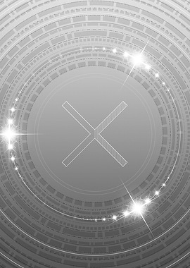 Gray Sacred Geometry Glyph