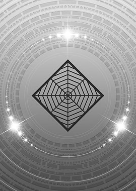 Gray Sacred Geometry Glyph