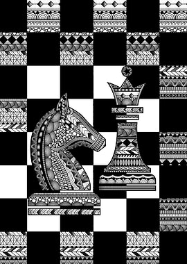 Chess Knight and Queen