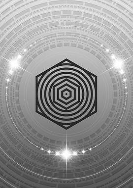 Black and White Glyph Rune