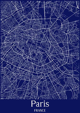 Paris City Map France
