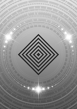 Gray Glyph Mandala Rune