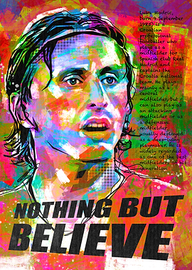 Luca modric abstract art