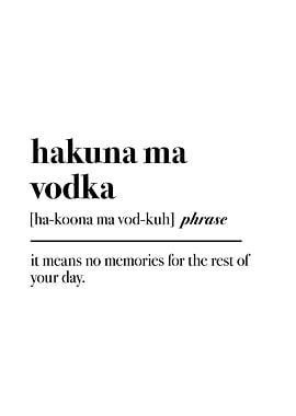 Hakuna Ma Vodka