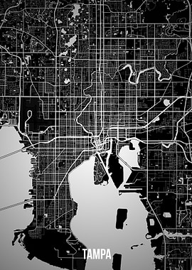 Tampa dark map